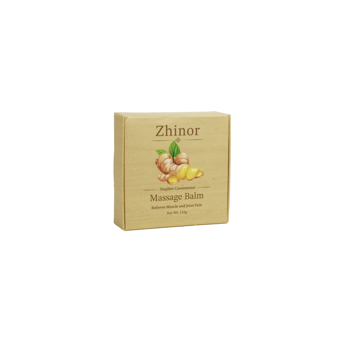 Zhinor Zingiber Cassumunar Massage Balm – Relieves Muscle and Joint Pain (Net Wt. 110g)