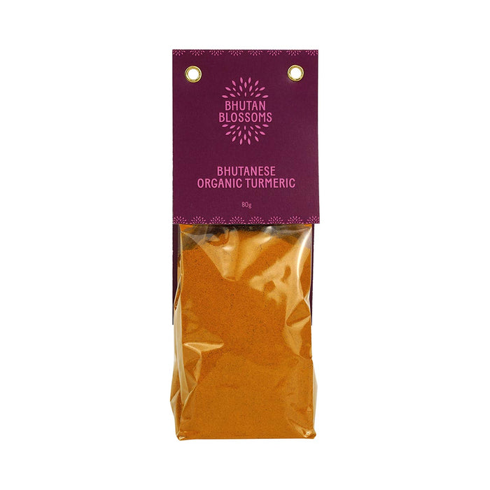 Bhutanese Organic Turmeric Powder, Bhutan Blossom, 80 gm
