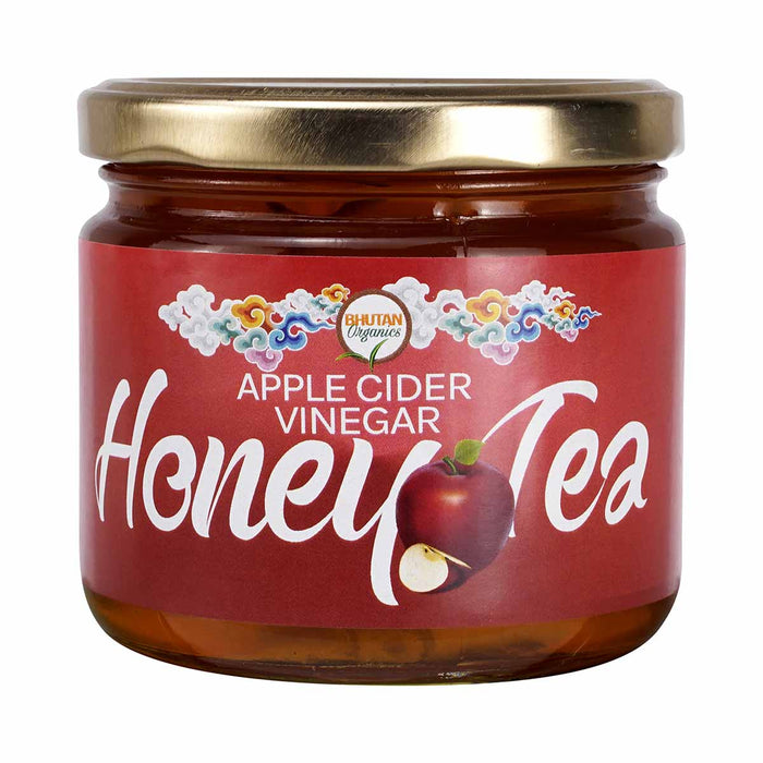 Honey Tea with 4 flavors(Blueberry,Ginger,Apple Cider), 350g, Bhutan Organics, Natural Honey, Honey from Bhutan, Bhutanese Honey, Ginger, Apple Cider, Blueberry