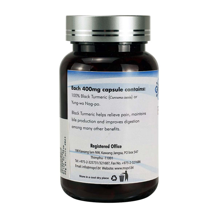 Menzang Black Turmeric Capsules, 110 Capsules, Menjong Sorig | Druksell