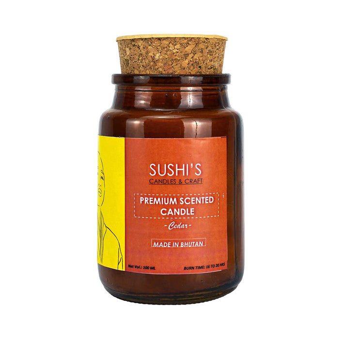 Premium Scented Candle, Cedar, Artemisia, Sushi's Candles and Crafts