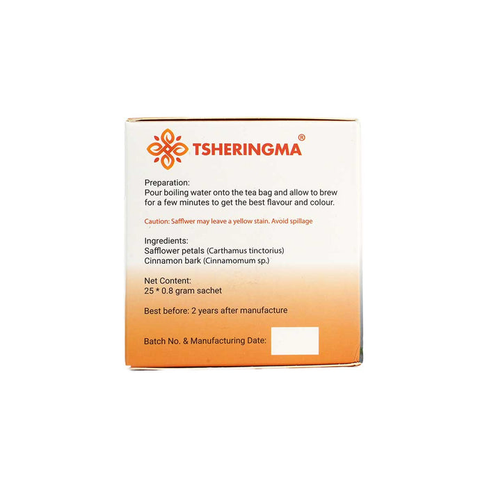 Safflower & Cinammon Tsheringma Tea, 50g, Menjong Sorig