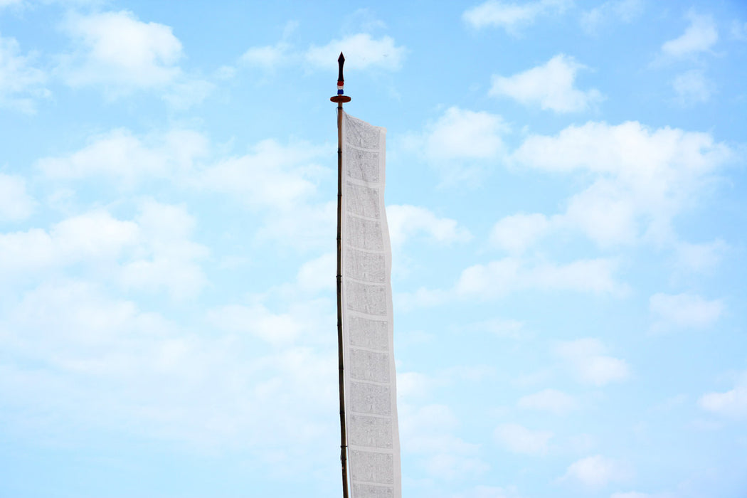 Bhutanese Vertical Prayer flags for hoisting, 7 & 10 ftx3 ft, Multicolour flags