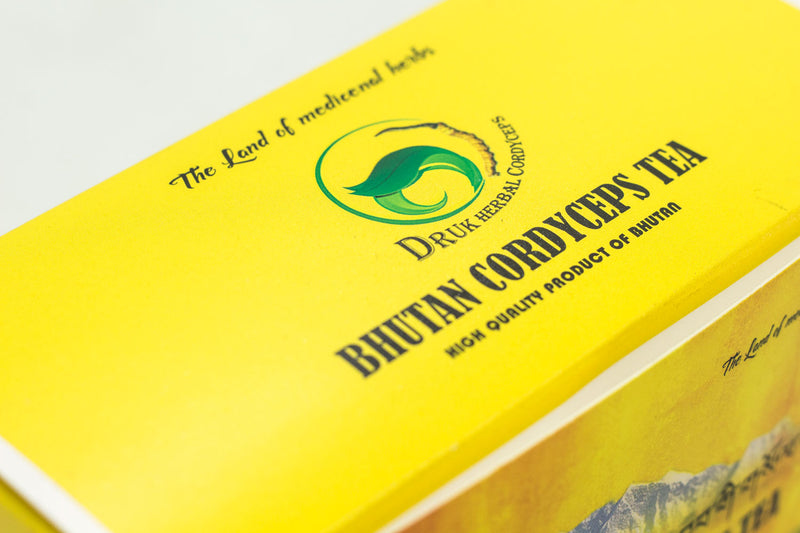 Bhutan Cordyceps Tea (25 bags), Druk Herbal Cordyceps, 75gm