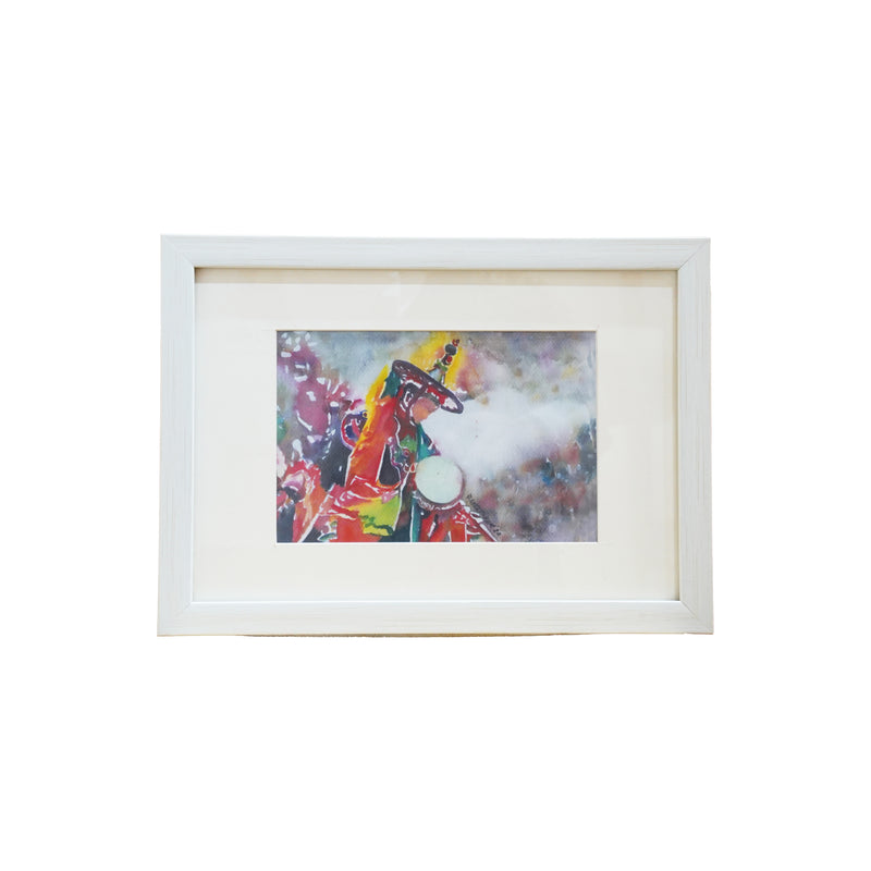 "Spirit of Motion" Abstract Framed Print, Dorji Gyeltshen, 42 cm*29.7 cm