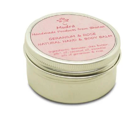 Aromatic Hand & Body Balm, 25g, Mudra,Cypress,Sandalwood, Dandelion, Geranium & Rose, Artemisia