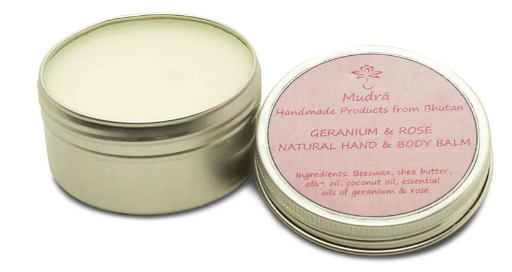 Aromatic Hand & Body Balm, 25g, Mudra,Cypress,Sandalwood, Dandelion, Geranium & Rose, Artemisia