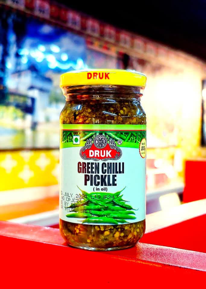 Druk Green Chilli Pickle (in Oil) – Fiery &amp; Flavorful