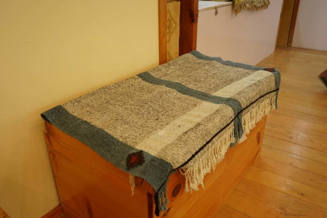 Local sheep and yak wool rug, Colors of Bhutan