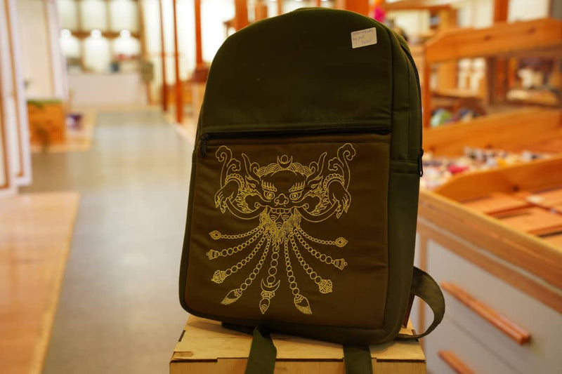 Embroidery bag pack, Dechen's Atelier, A Bhutanese Bag Pack