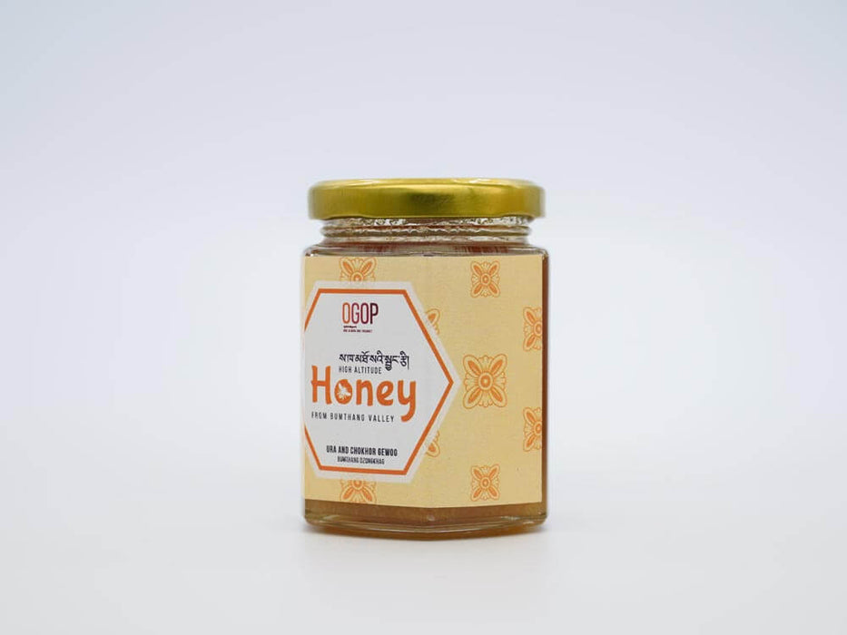 High Altitude Honey from Bhutan, Turmeric flavored(bottled) 240g, OGOP