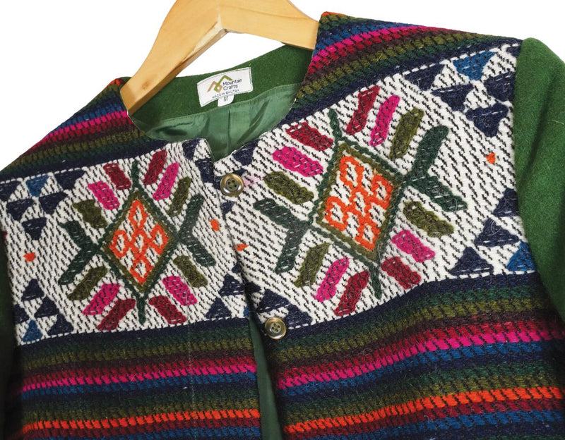 Bhutanese Handwoven Wool Jacket – Mountain Crafts