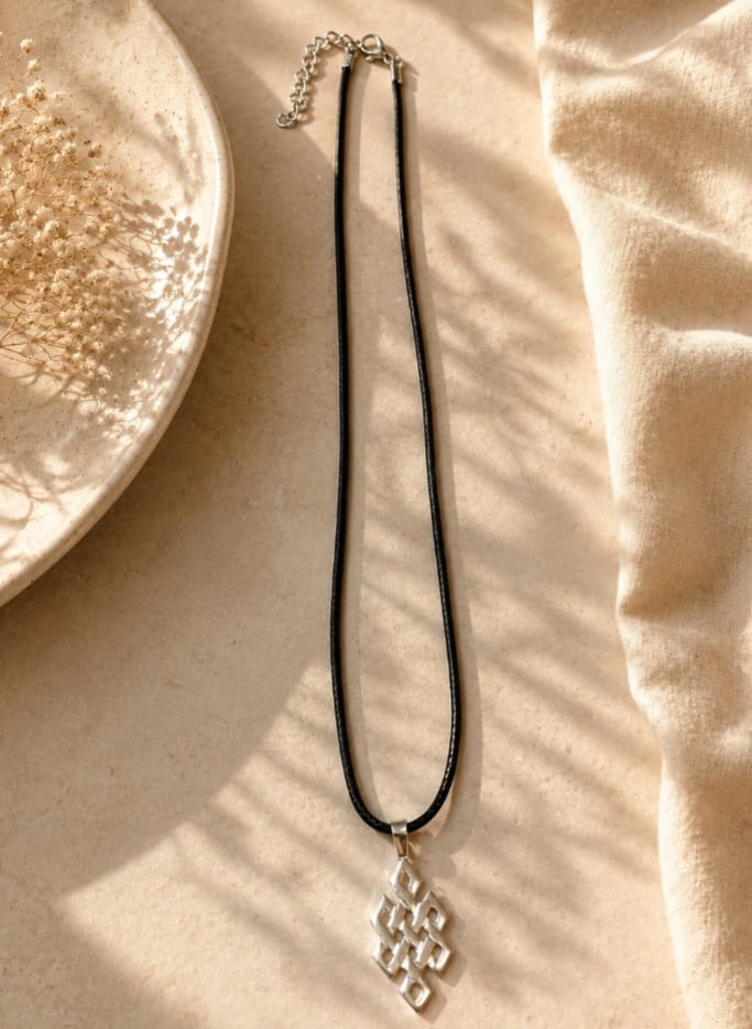 Bhutanese Silver Pendant Necklace – 925 Sterling Silver