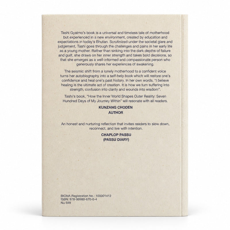 Angled cover and spine of How the Inner World Shapes Outer Reality