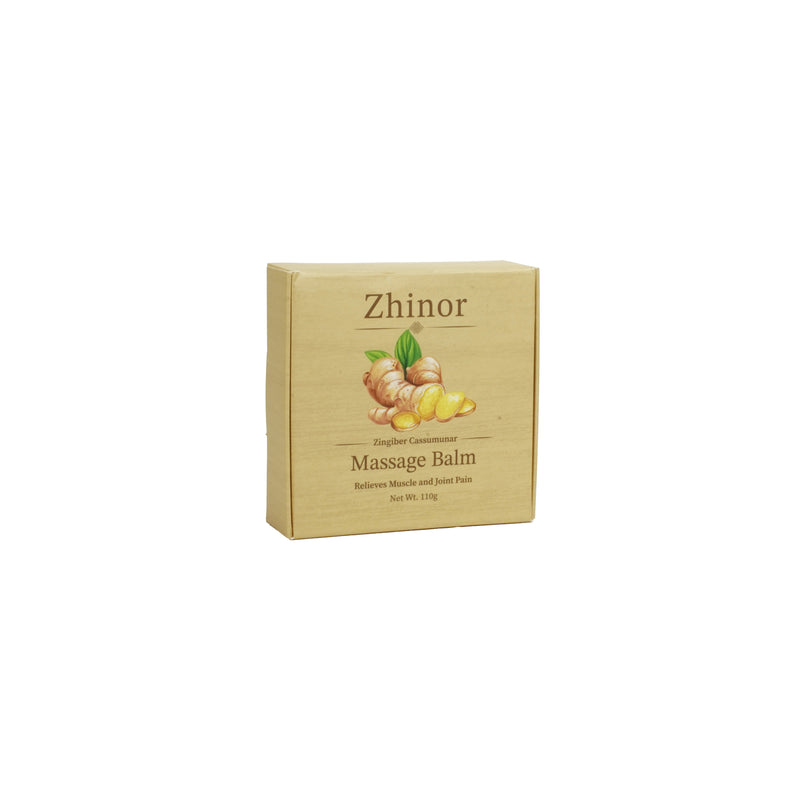 Zhinor Zingiber Cassumunar Massage Balm – Relieves Muscle and Joint Pain (Net Wt. 110g)