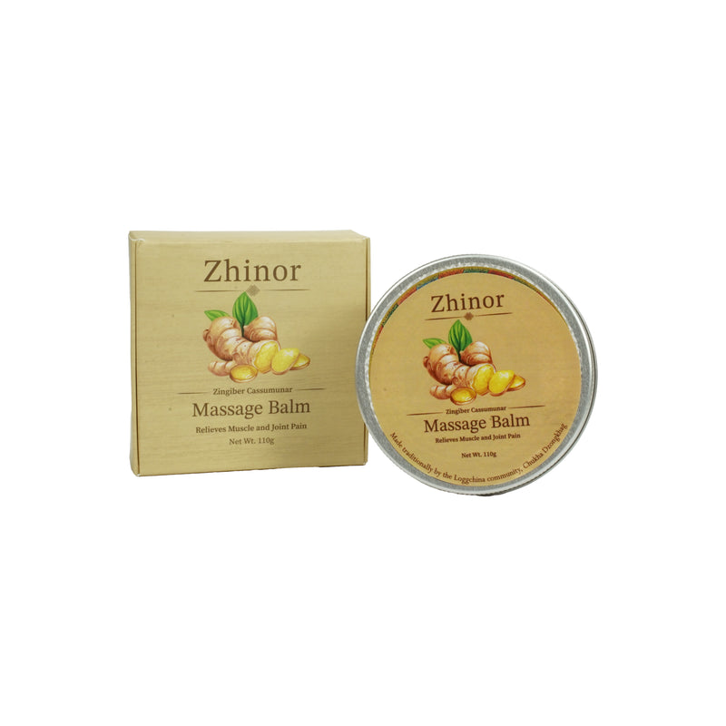 Zhinor Zingiber Cassumunar Massage Balm – Relieves Muscle and Joint Pain (Net Wt. 110g)