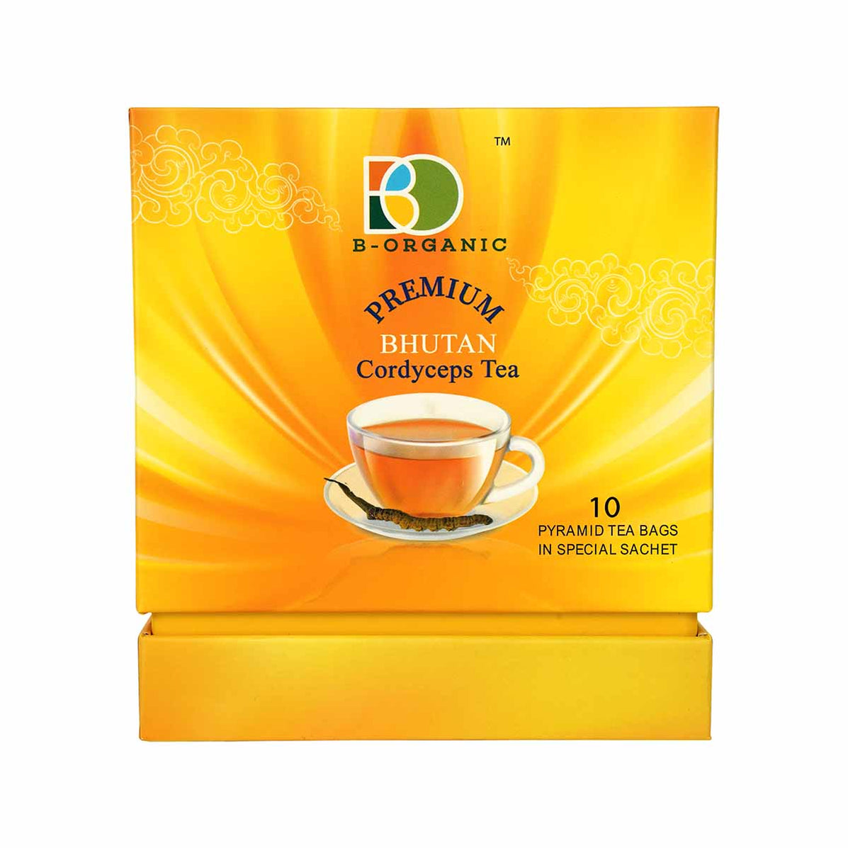 Premium Bhutan Cordyceps Tea, 10 pyramid tea bags, 30g, B-Organic ...