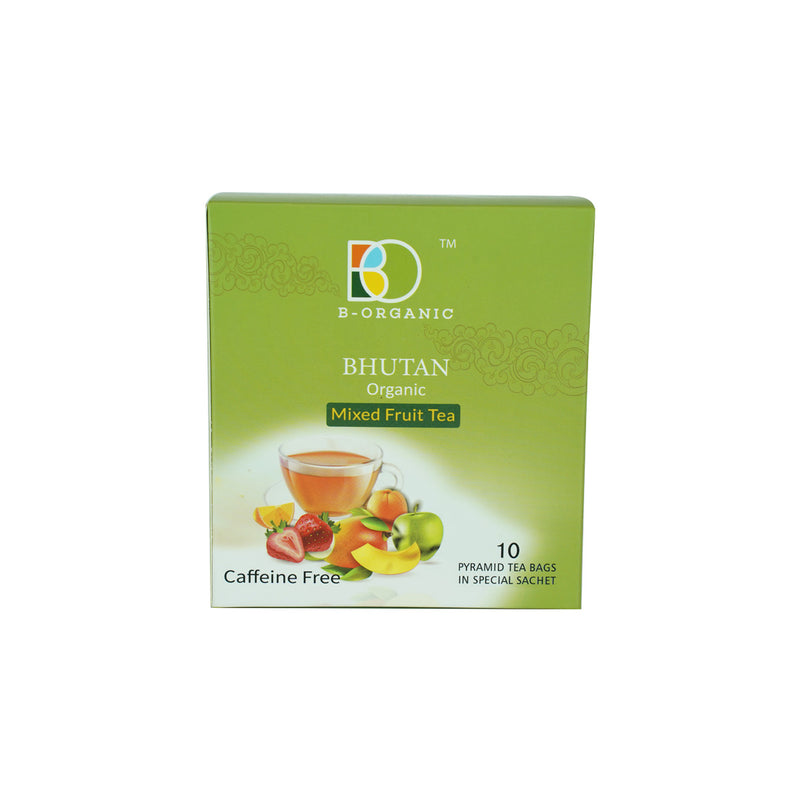 B-Organic Mixed Fruit tea , 10 Tea Bags, Caffeine Free