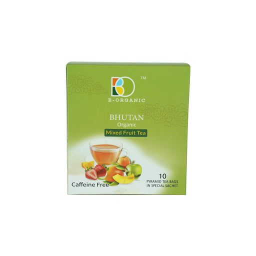 B-Organic Mixed Fruit tea , 10 Tea Bags, Caffeine Free