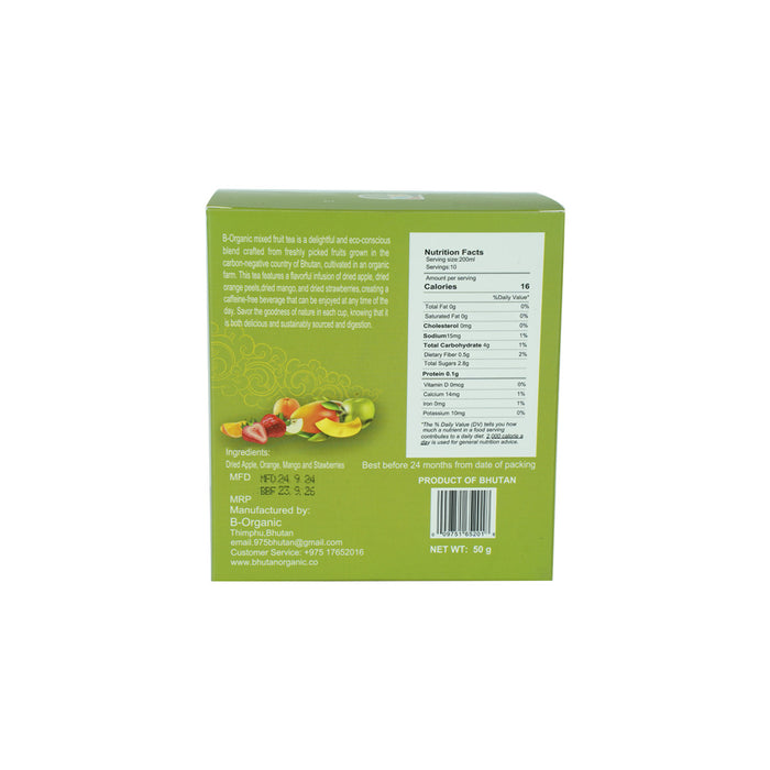 B-Organic Mixed Fruit tea , 10 Tea Bags, Caffeine Free