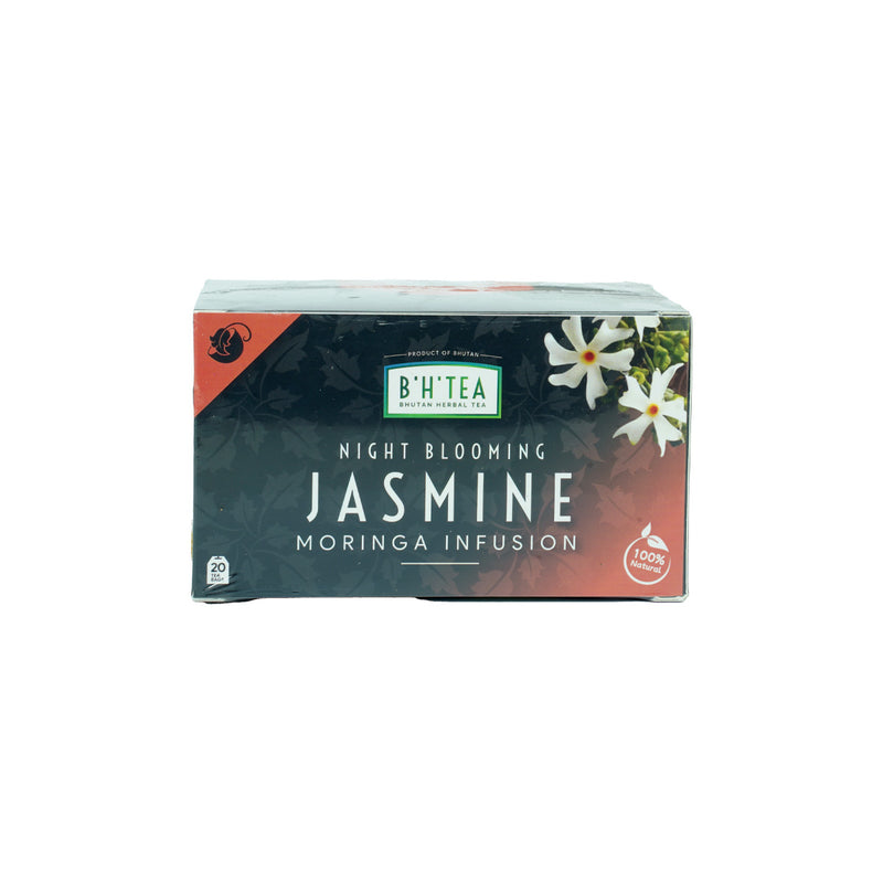 Night Blooming Jasmine Moringa Infusion, Bhutan Herbal Tea, 20 Tea Bag, 100% Natural