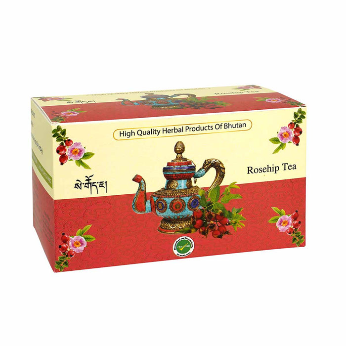 Rosehip Tea, 25 sachets, box, 50g, Bhutan Healthy Tea