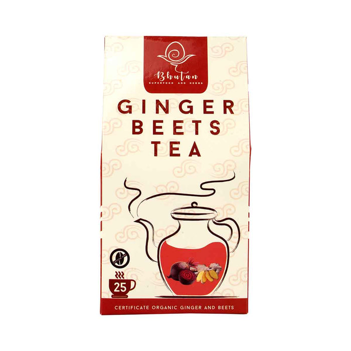 Ginger Beets Tea, 75g, 25 tea bags, Bhutan Superfood and Herbs