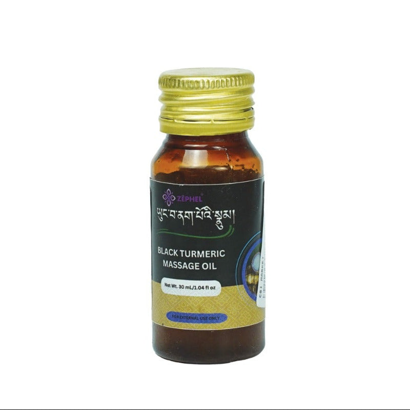 Black Turmeric Massage Oil from Bhutan
