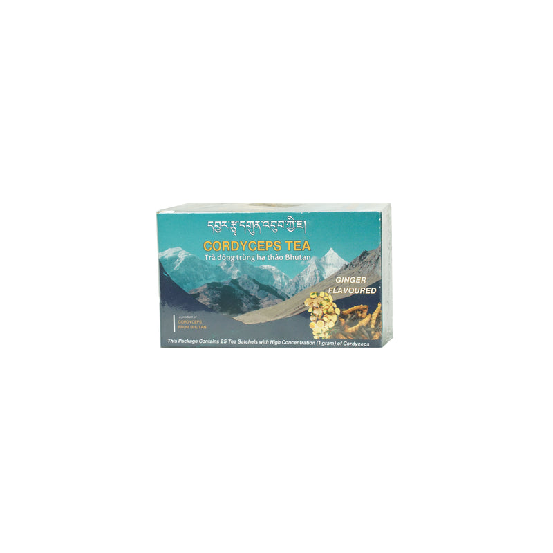 Cordyceps Ginger Tea, 25 Tea Bags, 50g, Cordyceps from Bhutan