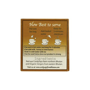 Cordyceps Ginger Tea, Cordyceps Tea from Bhutan, Energy and Immunity Booster, Cordyceps from Bhutan, druksell