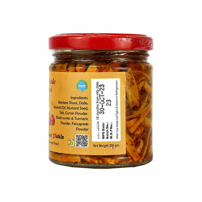 Home Made Natural Bamboo Shoot Pickle, Crystal Moon Products, 200 gm