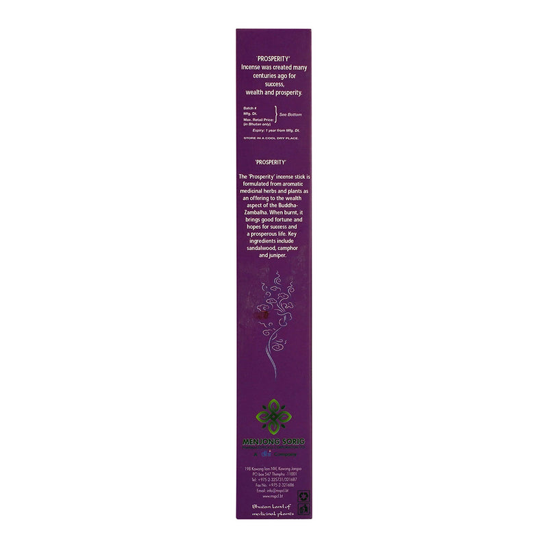 Drezang, Prosperity, 30 Aromatic Incense Sticks, Menjong Sorig