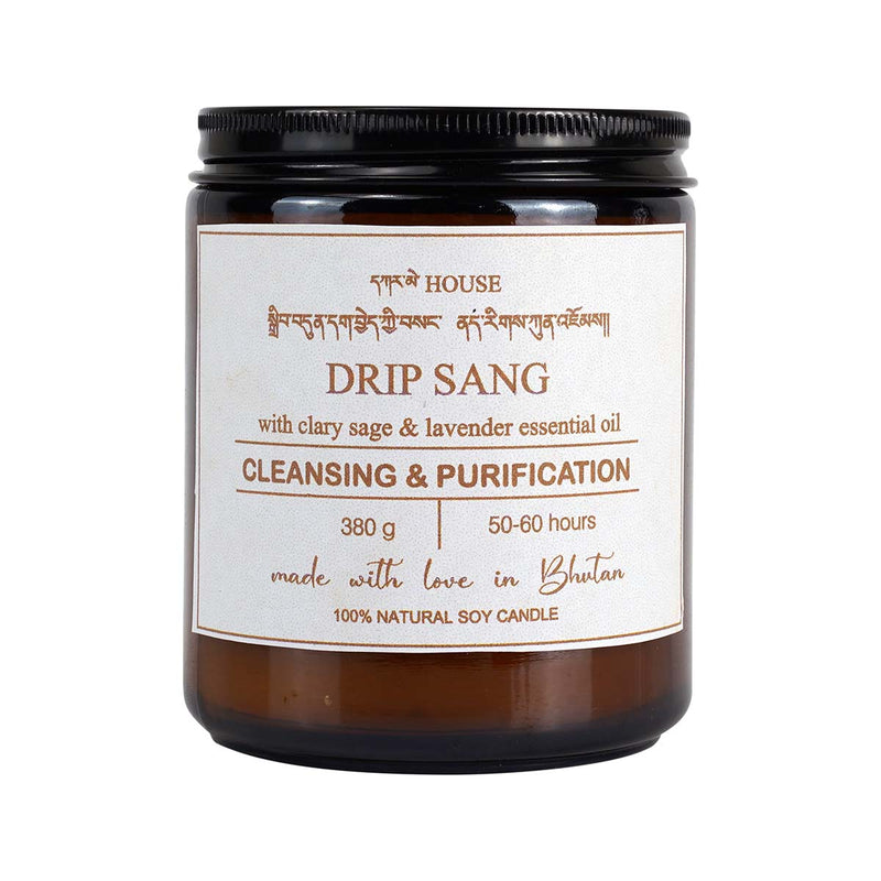 Drip Sang, 100% Natural Soy Candle with clary sage and lavender essential oil