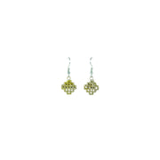 Golden Lattice Knot Drop Earrings, Gyencha jewelry