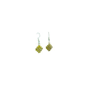 Golden Lattice Knot Drop Earrings, Gyencha jewelry