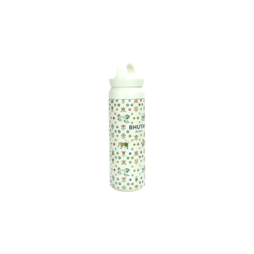 Bhutanese-Inspired Insulated Flask – A Product of the Desuung Skilling Project (2.2" Diameter)