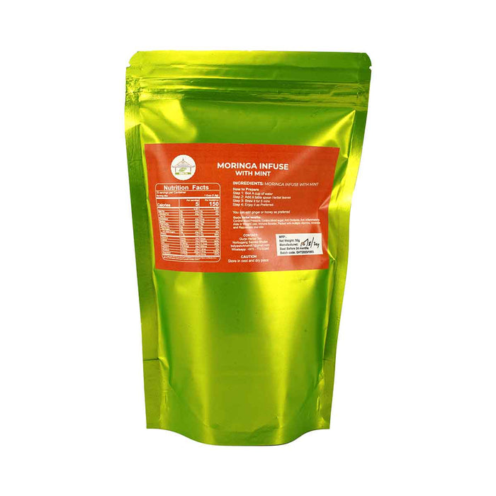 Moringa Tea Infuse with Mint, 50g, 100% Natural Perfect Infuse of Herb