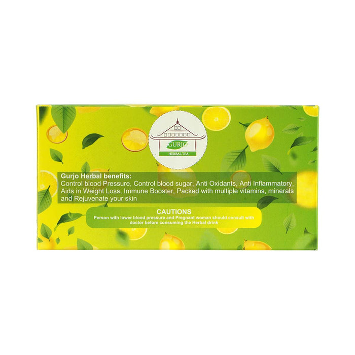 Tulsi Lemon Tea, Moringa Tea infused with Turmeric, Gauva Tea, Avocado tea, Moringa infused with Mint, 25 sachets, 37.5g,Gurjo Herbal Tea