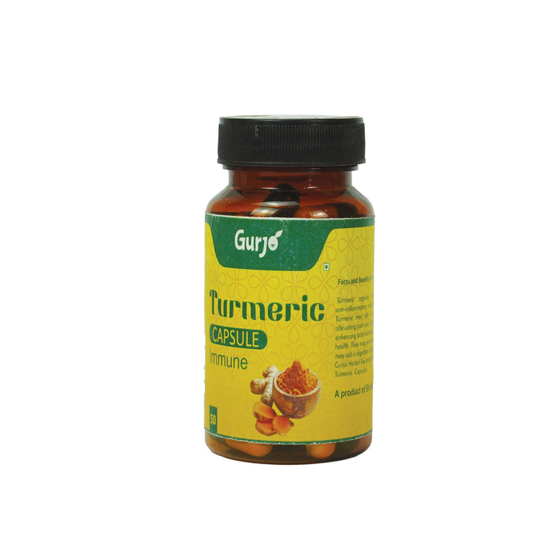 Turmeric Capsules, Gurjo Herbal Tea,  Organic Bhutanese Supplement