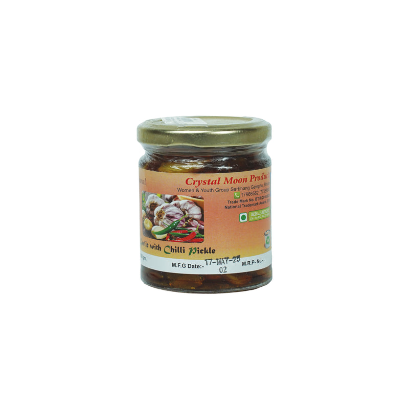 Garlic with Chilli Pickle - Crystal Moon Products