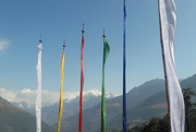 Bhutanese Vertical Prayer flags for hoisting, 7 & 10 ftx3 ft, Multicolour flags