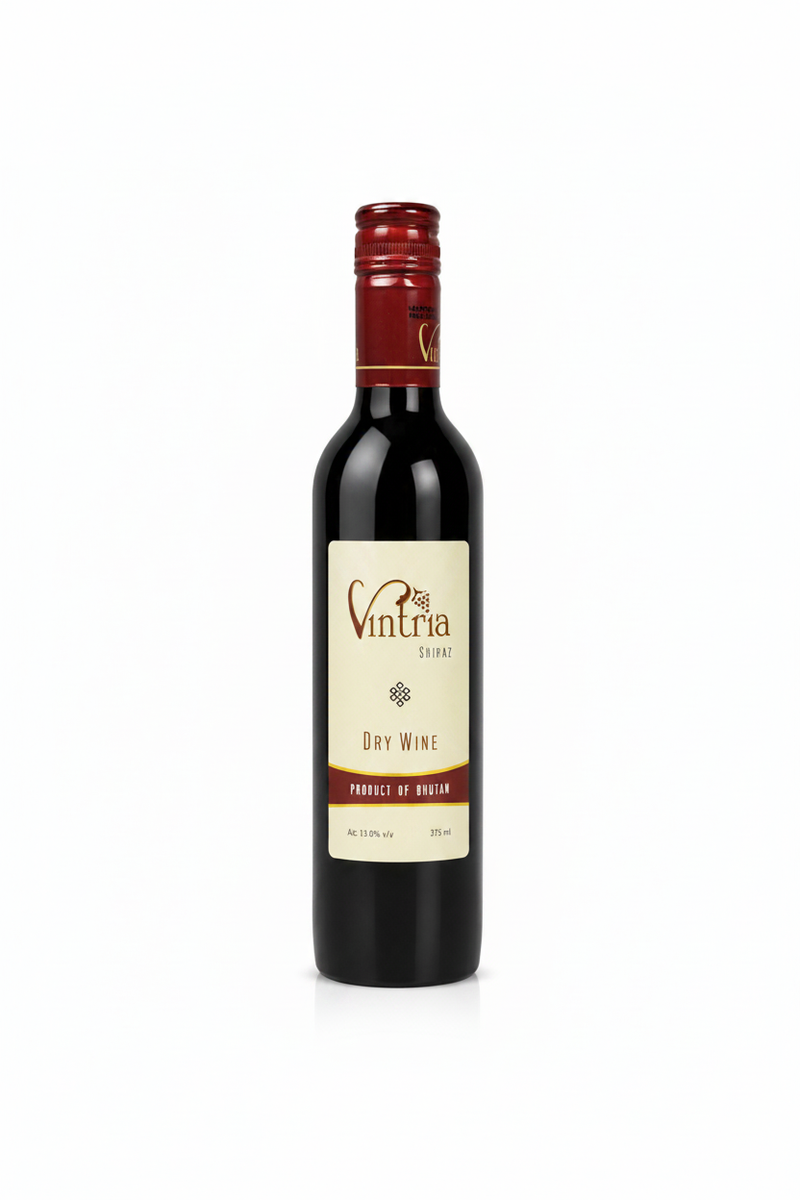 Vintria Shiraz Dry Wine – Professional product photo