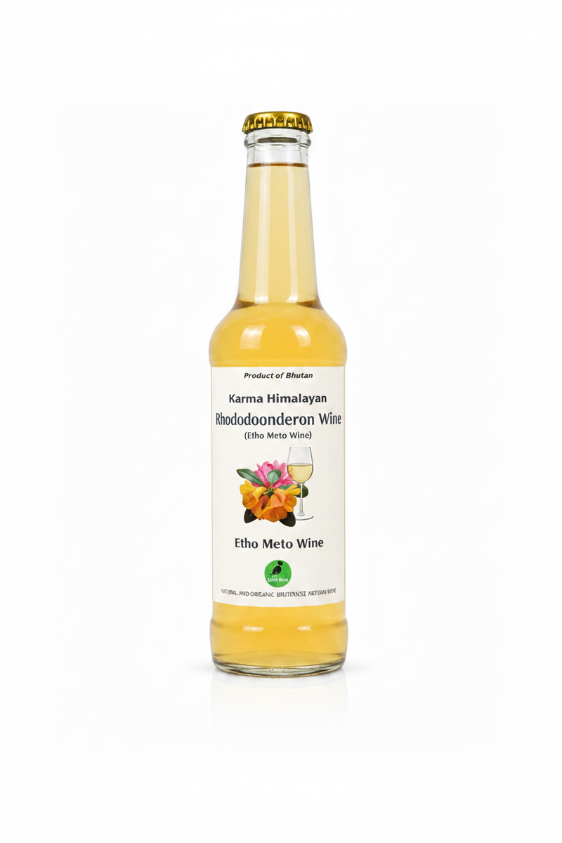 Karma Himalayan Rhododendron Wine – AI generated product image