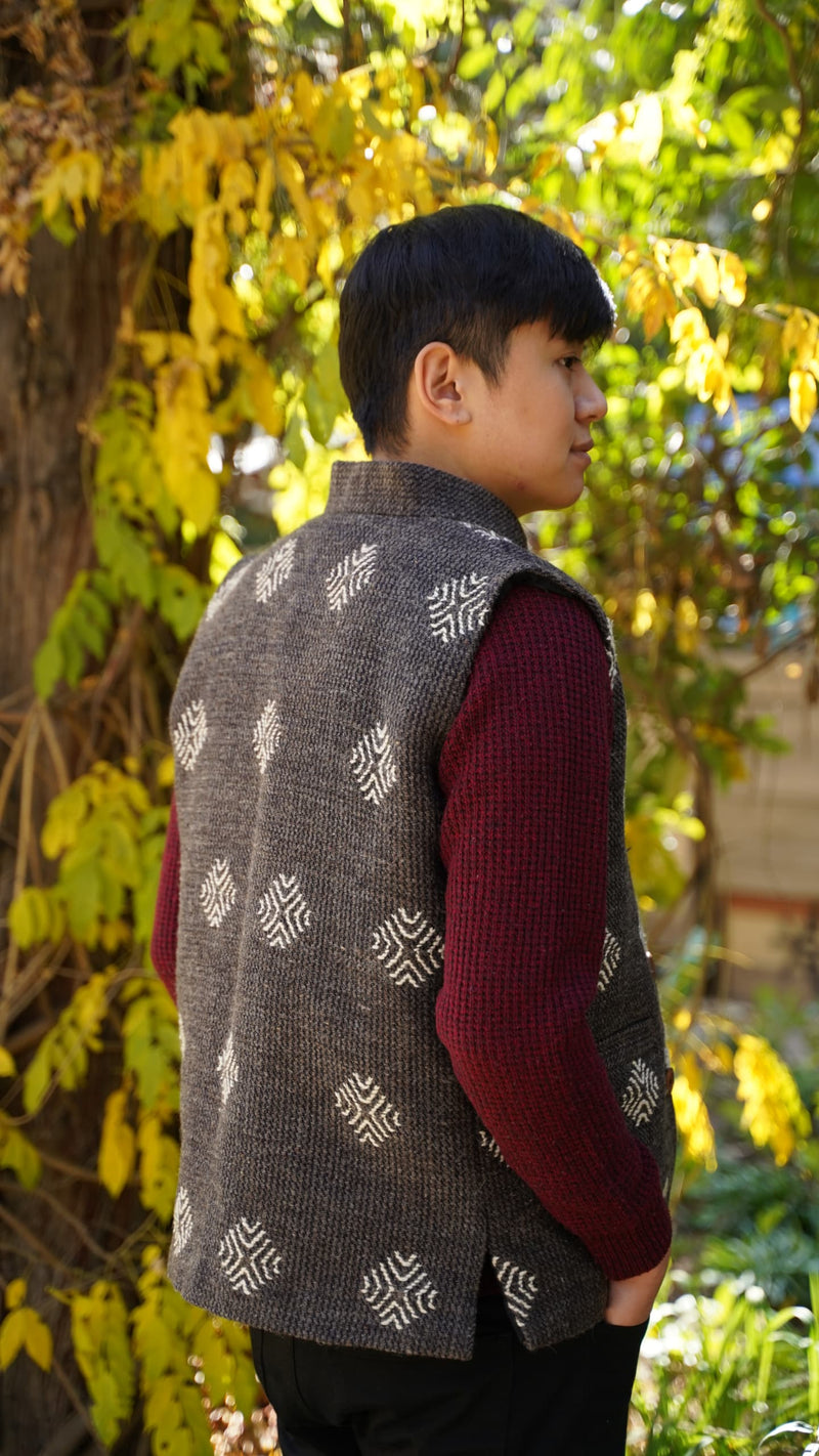 Handwoven Sheep Wool Sleeveless Jacket