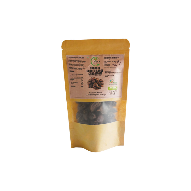 Organic Graded Large Cardamom - Jinlab Agro Products