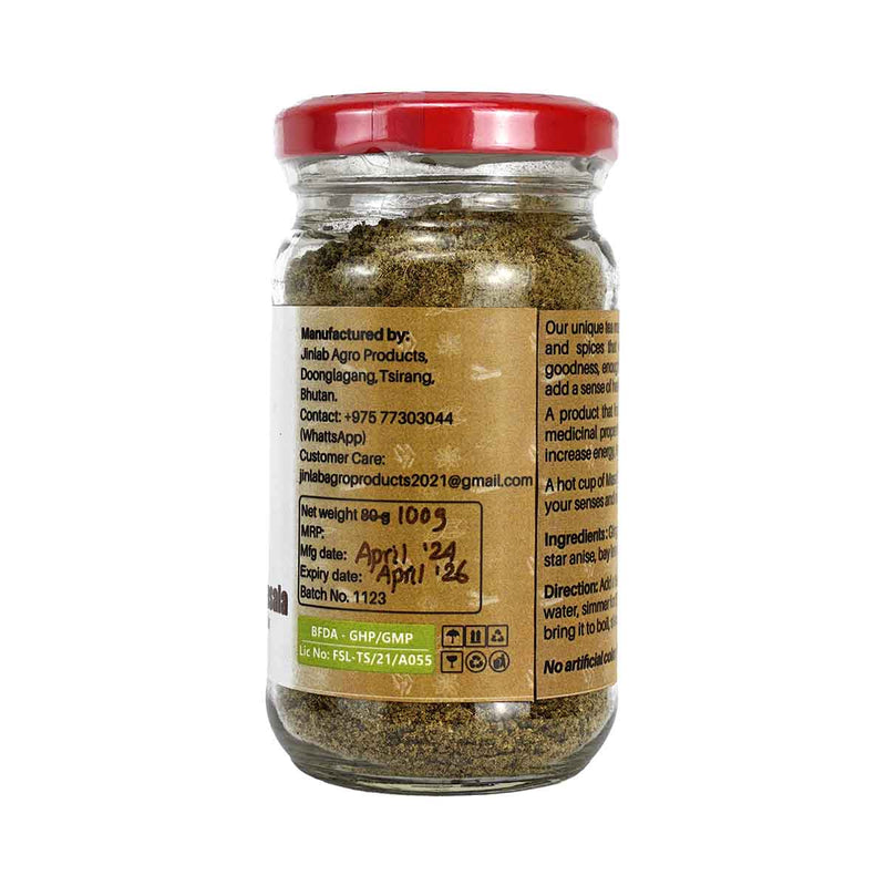 Natural Aromatic Tea Masala, Jinlab, 100g
