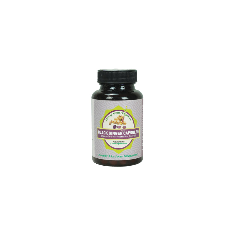 Black Ginger Capsules (Kaempfera Parviflora/Thai Ginseng), Jinlab Argo Products, Potent Herb for Sexual Enhancement