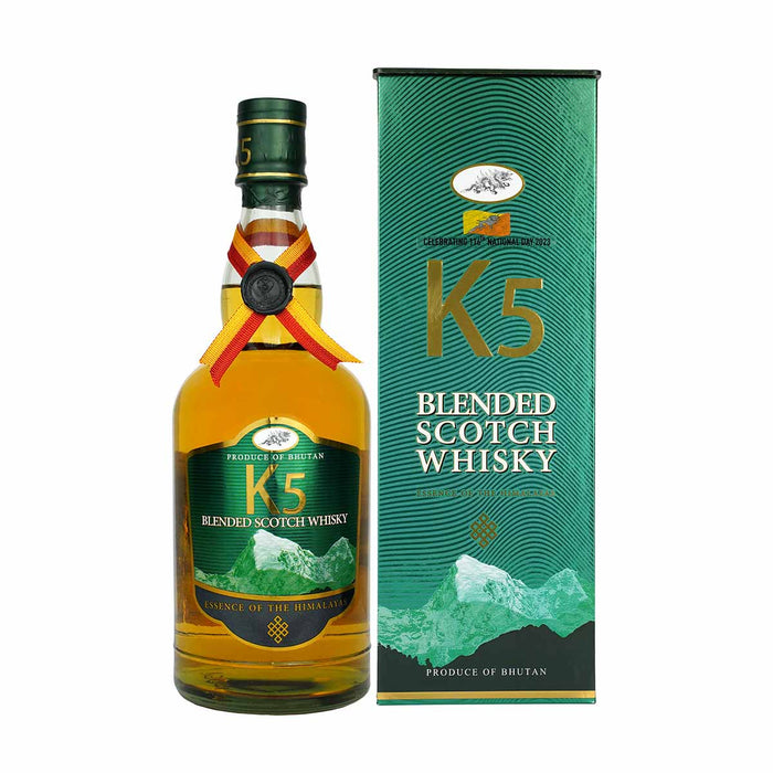 K5 Whiskey, 750ml, Bhutan Army welfare Project