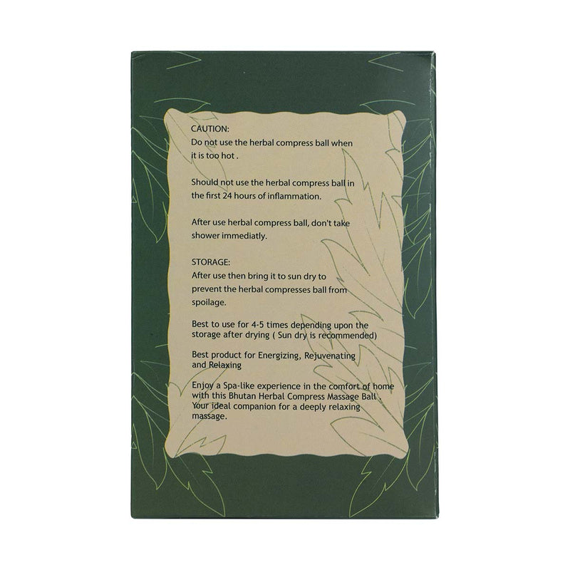 Bhutan Herbal Compress Massage Ball, The Mugwort Solution