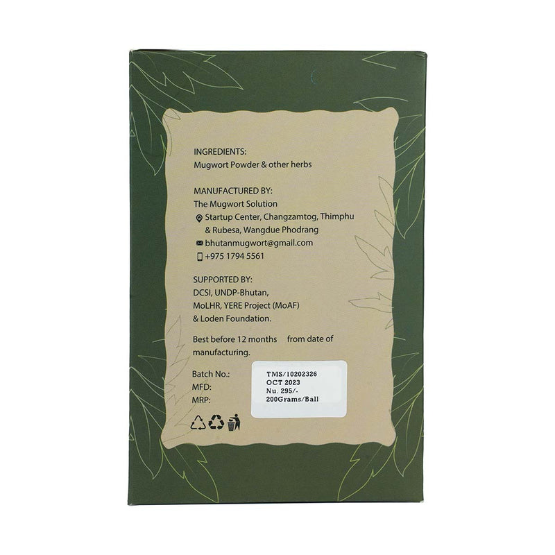 Bhutan Herbal Compress Massage Ball, The Mugwort Solution